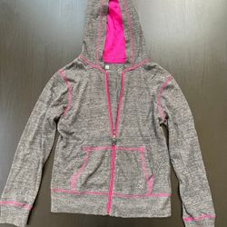 Girls Size 8 Light  Weight Xersion Hoodie Jacket 