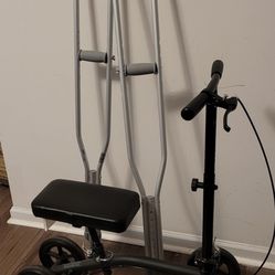 Crutches + Knee Scooter
