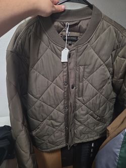 Banana Republic Quilted Bomber Jacket Size L