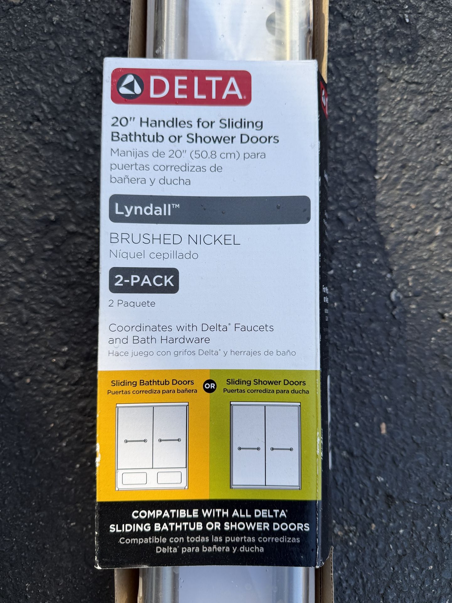 Delta Handle For Glass Shower Door - 20” - $40 - NEW