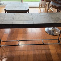 Slate Top Coffee Table and Matching End Tables