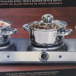 Stainless Steel Triple burner 