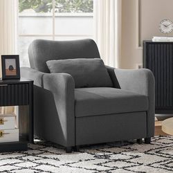 1964g  Sophie 4-in-1 Convertible Sleeper Chair Bed, Accent Chair, Chaise Lounge, Comfy Reading Armchair, Pull Out Sofa Bed with Adjustable Backrest fo