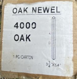 Oak Newel 3 1/4x54”