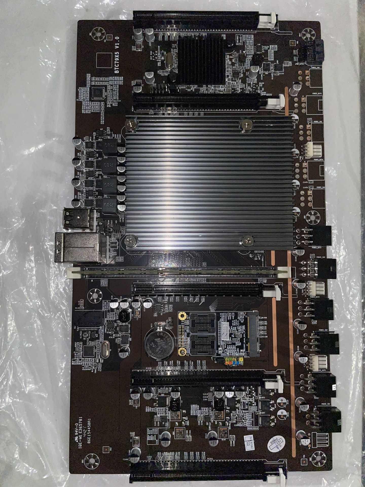 BTC Mining Motherboard BTC79X5 LGA 2011 DDR3 Supports