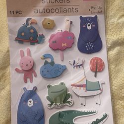 Crafter’s Square Pop-up Stickers 11pc New