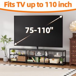 Brand New Aquzee 100 Inch TV Stand, Extra Large 98" Wide Entertainment Center