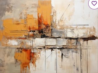 Canvas Print - Georgean Orange Impressions Ii