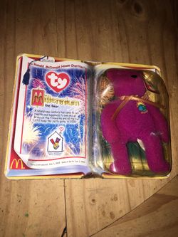 TY RONALD McDONALD HOUSE CHARITIES TEENIE BEANIE BABIES MILLENNIUM THE BEAR NIB