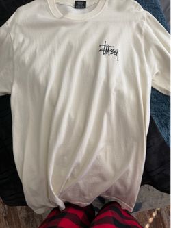 white stussy long sleeve