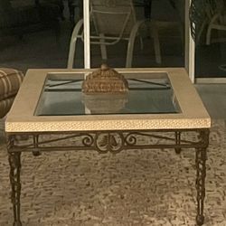 granite glass coffee table OBO