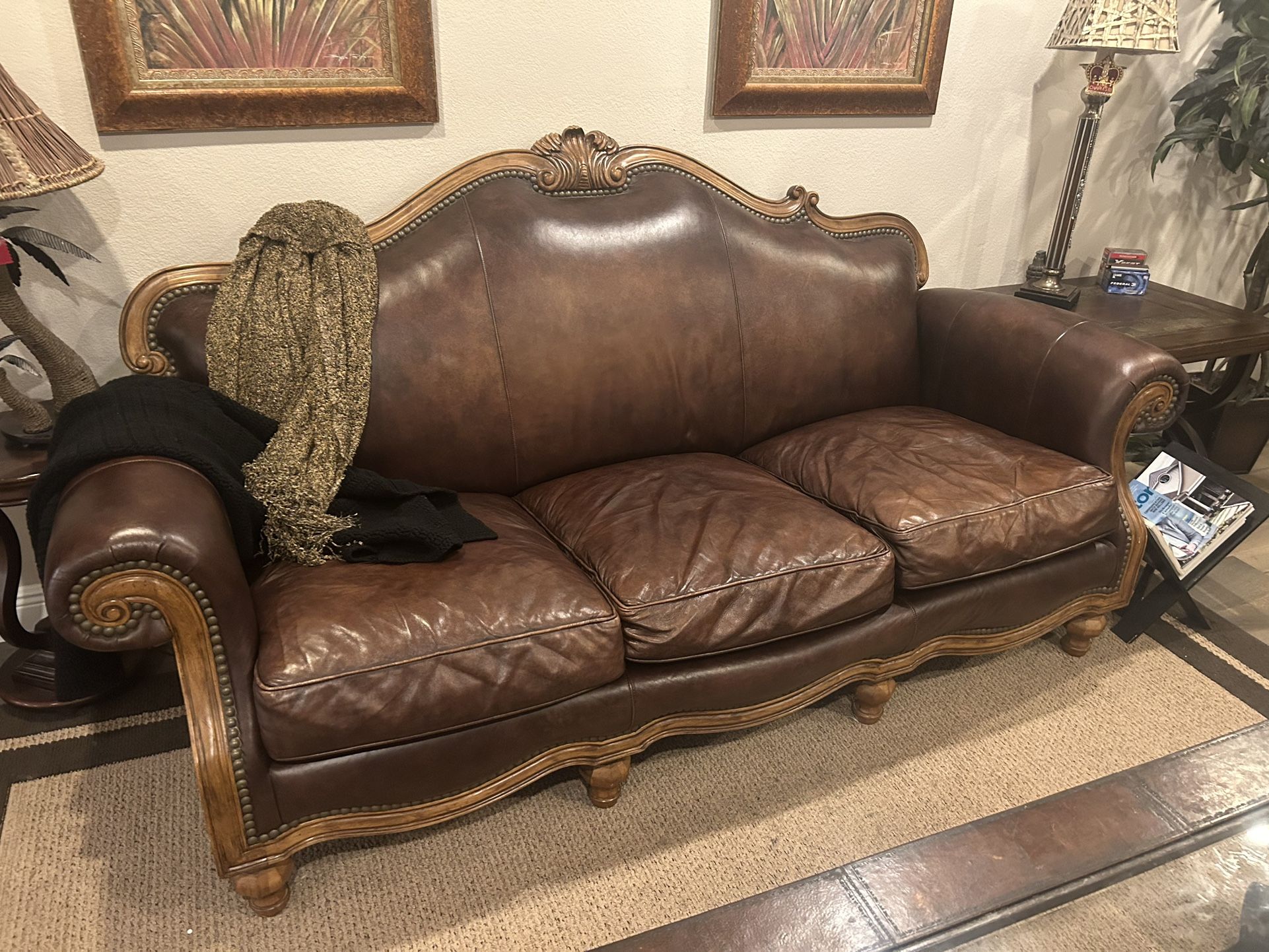 Leather couch