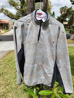 Hurley Men Small Gray Zipup