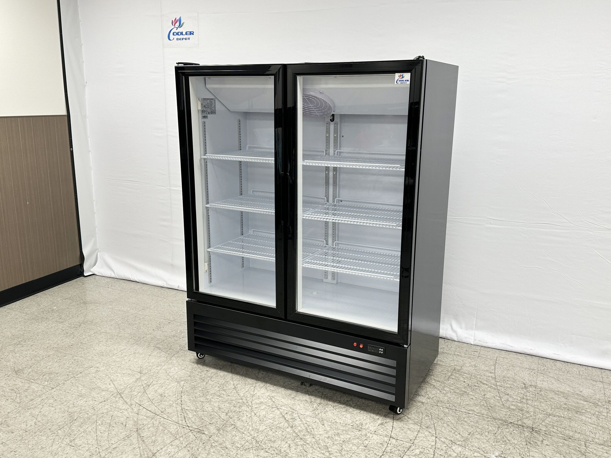 NSF 48 ins Two Glass Door Refrigerated Display Cooler GDC 15B