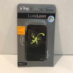 Luxelean ifrogz iPhone 4 Case, Black, Snap Button, New in Box