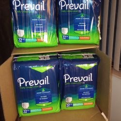 8 Packages (176 Total Pull Ups) Prevail Pull Up Underwear Youth/Small 20 -  34 Extra Absorbency for Sale in Nashville, TN - OfferUp