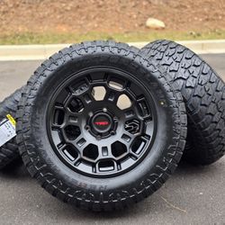 18" Wheels And Tires Fit TRD PRO Toyota Tacoma 4Runner Tundra Sequoia FJ Cruiser 