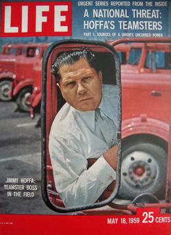 Jimmy Hoffa On Life Magazine Cover 