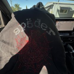 Two Sp5der Hoodies 