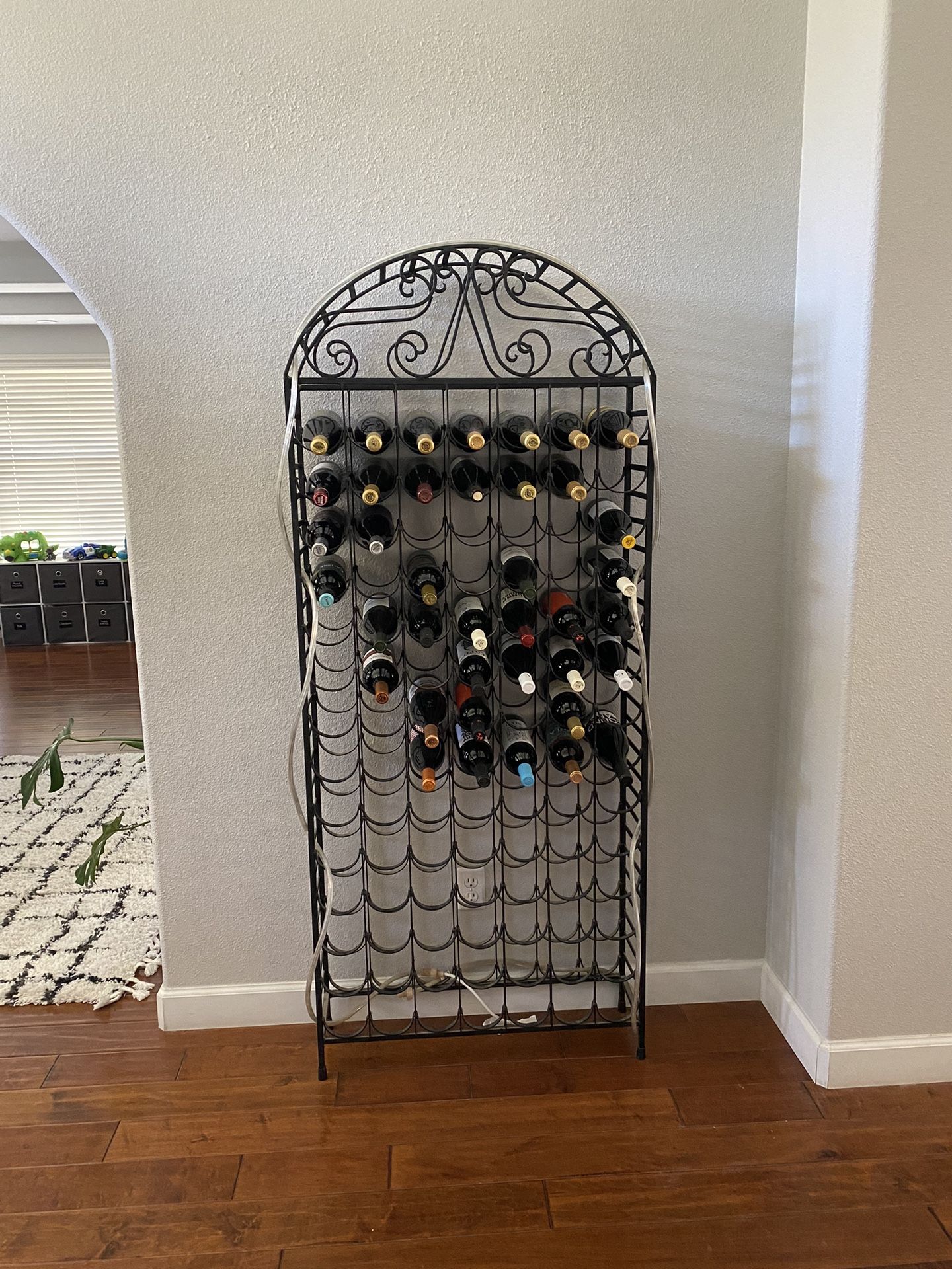 98 Bottle Iron Wine Rack