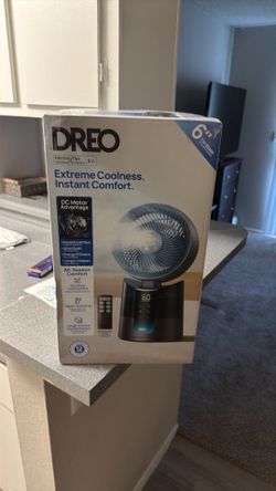 DREO 516 Misting Portable Desktop Fan w/ Remote Control, Black