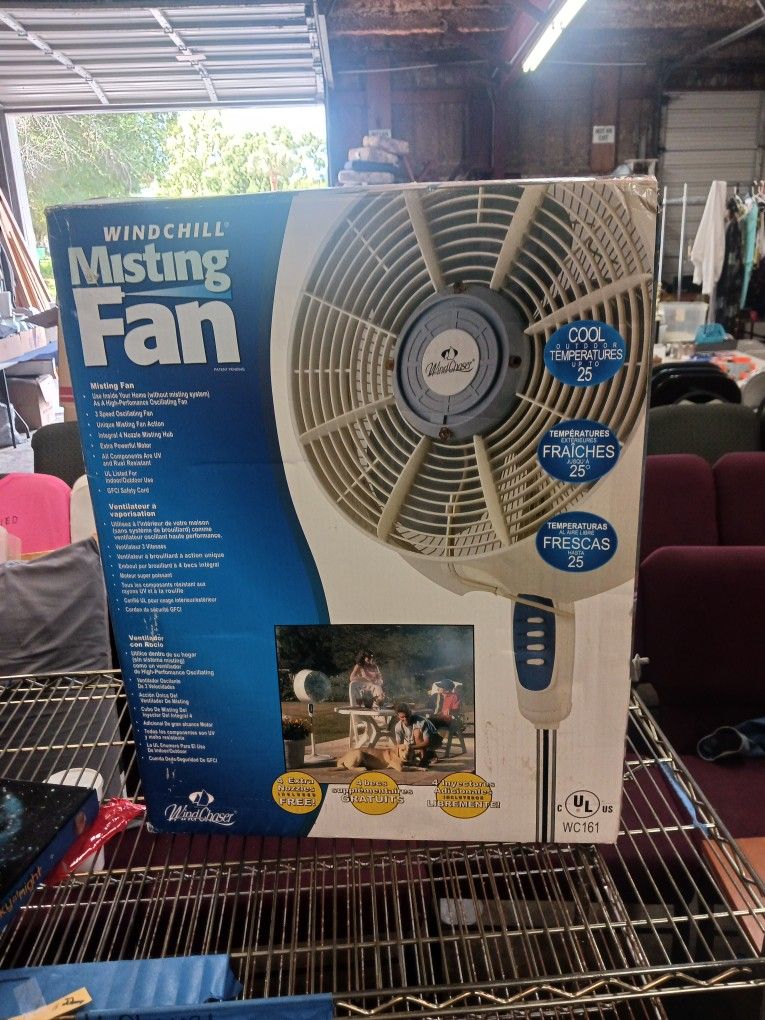 Windchill Misting Fan Brand New