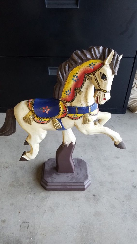 Wood hand painted. 21" high