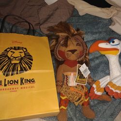 From The Musical Broadway Lion King..Simba And Zazu
