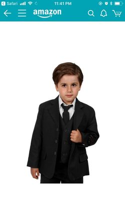 Johnnie Lene black linen suit