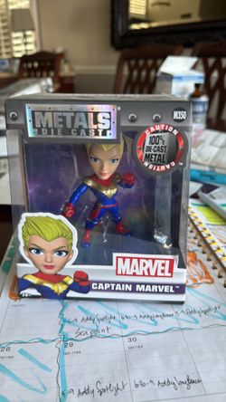 Jada Toys M350 Captain Marvel Metals Die-Cast Diecast New In Sealed Box