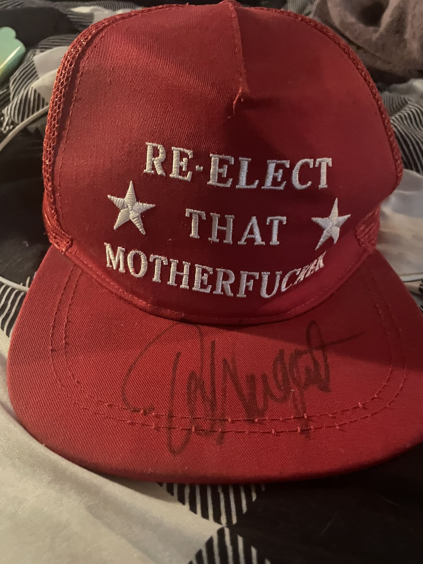 Trump Hat Signed By Ted Neugent