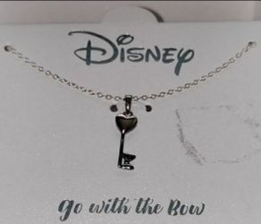 STERLING SILVER Disney pendant & necklace, NEW