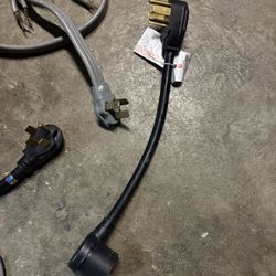 Two 220 cables and one adapter