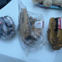 Tee Ball and Baseball Gloves