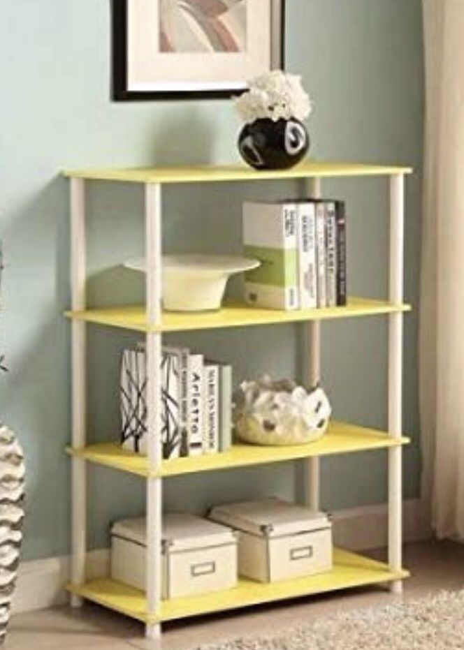 Yellow And White Shelf