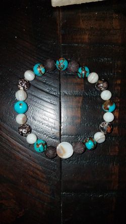 Beautiful and Unique handmade beaded stretch bracelet