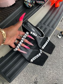 , fashion, nova heels with large stones