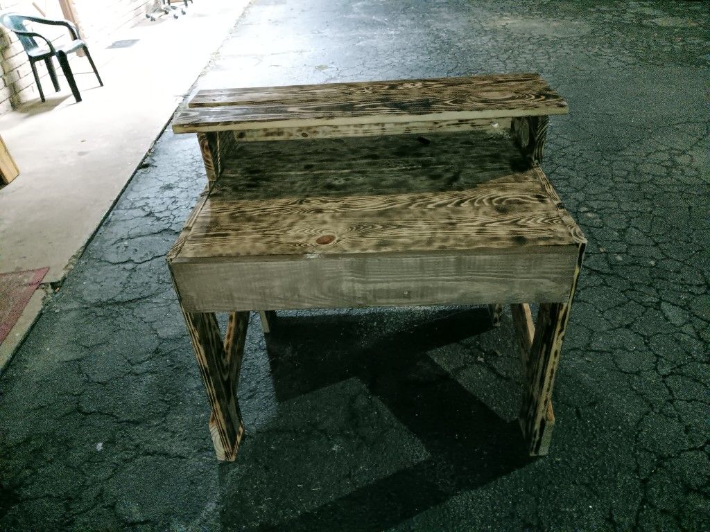 Very Nice. Hand Made Pallet Desk With A Drawer