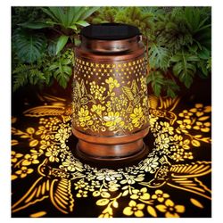 Solar Lantern Outdoor Lamp Waterproof Decorations Garden Decor, Christmas Birthday Gifts for Women, Mom, Grandma Decorative Garden, Yard, Patio, Lawn,