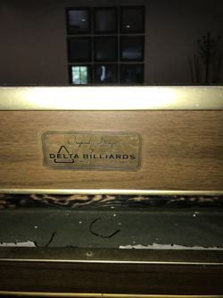 Vintage billiards table