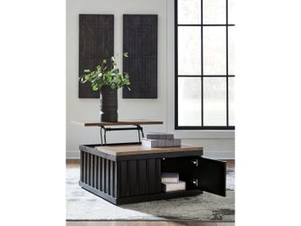 Rylandyn Black/Light Brown Lift-Top Coffee Table