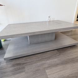 Modern Gray Coffee Table – City Furniture – Good Condition