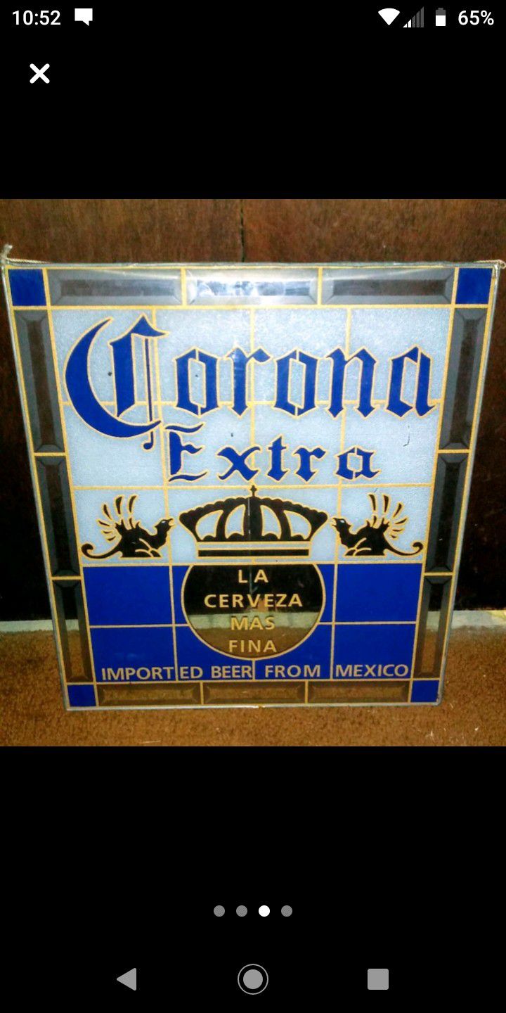 Corona Extra Glass Wall Decor