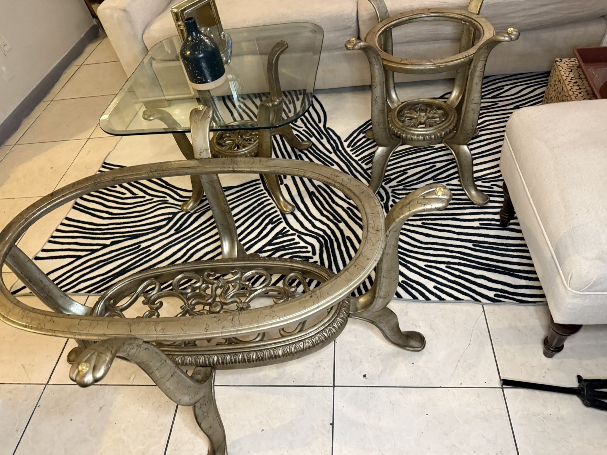 Set Of Vintage Living Room Tables