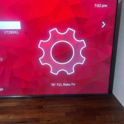 TCL 75in Roku Smart Tv