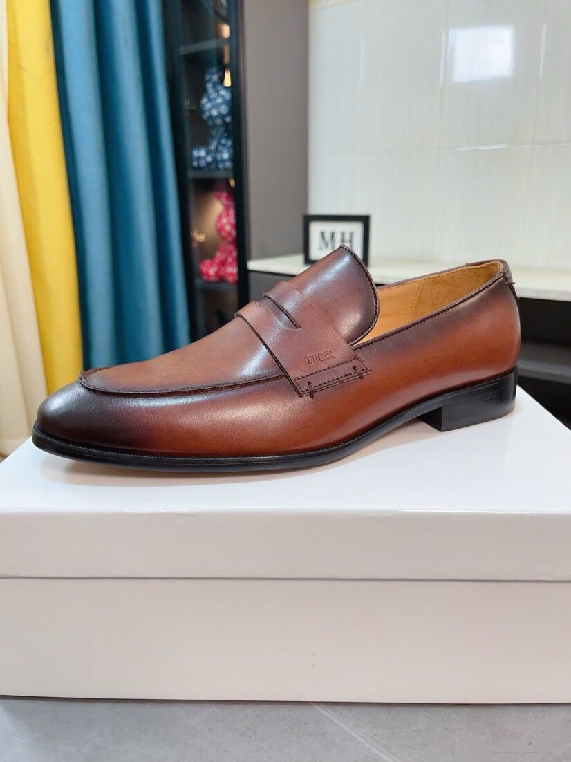 Christian Dior Men’s Leather Shoes With Box 2024 