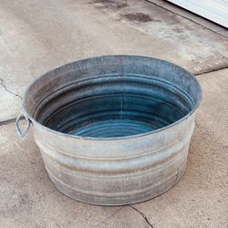 Antique Galvanized Wash Tubs