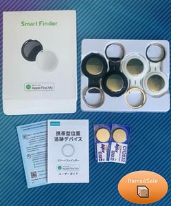 4 Pack Smart Finder Tracker Tags Works with Apple Find My(iOS Only)