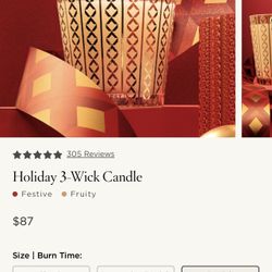 NEST New York Holiday 3-Wick Candle