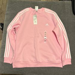 Adidas XL Women’s Sport Sweater - Pink/White